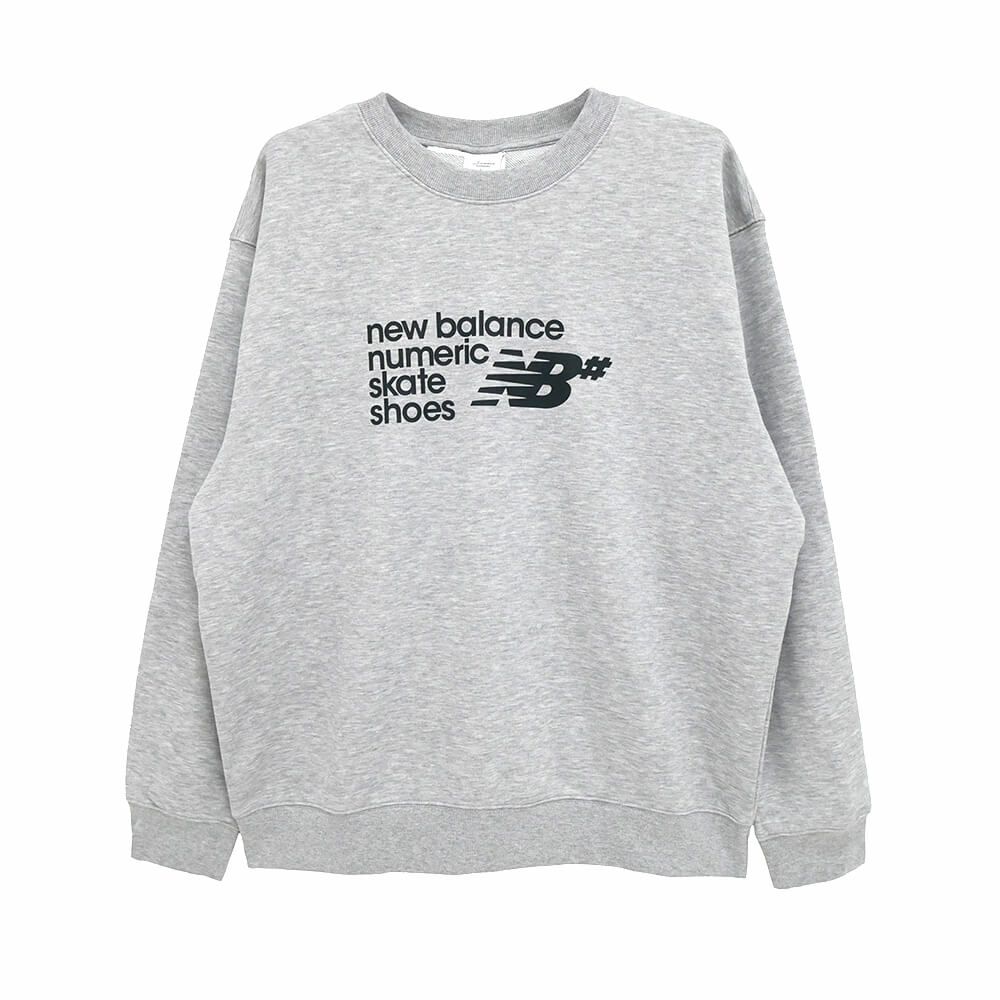 NEW BALANCE NUMERIC CREW SWEAT ニューバランス ヌメリック トレーナー NUMERIC FRENCH TERRY GREY スケートボード スケボー 