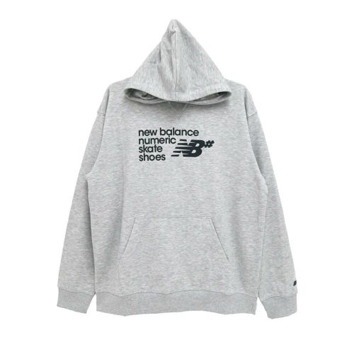 NEW BALANCE NUMERIC HOOD ニューバランス ヌメリック パーカー NUMERIC FRENCH TERRY GREY スケートボード スケボー 