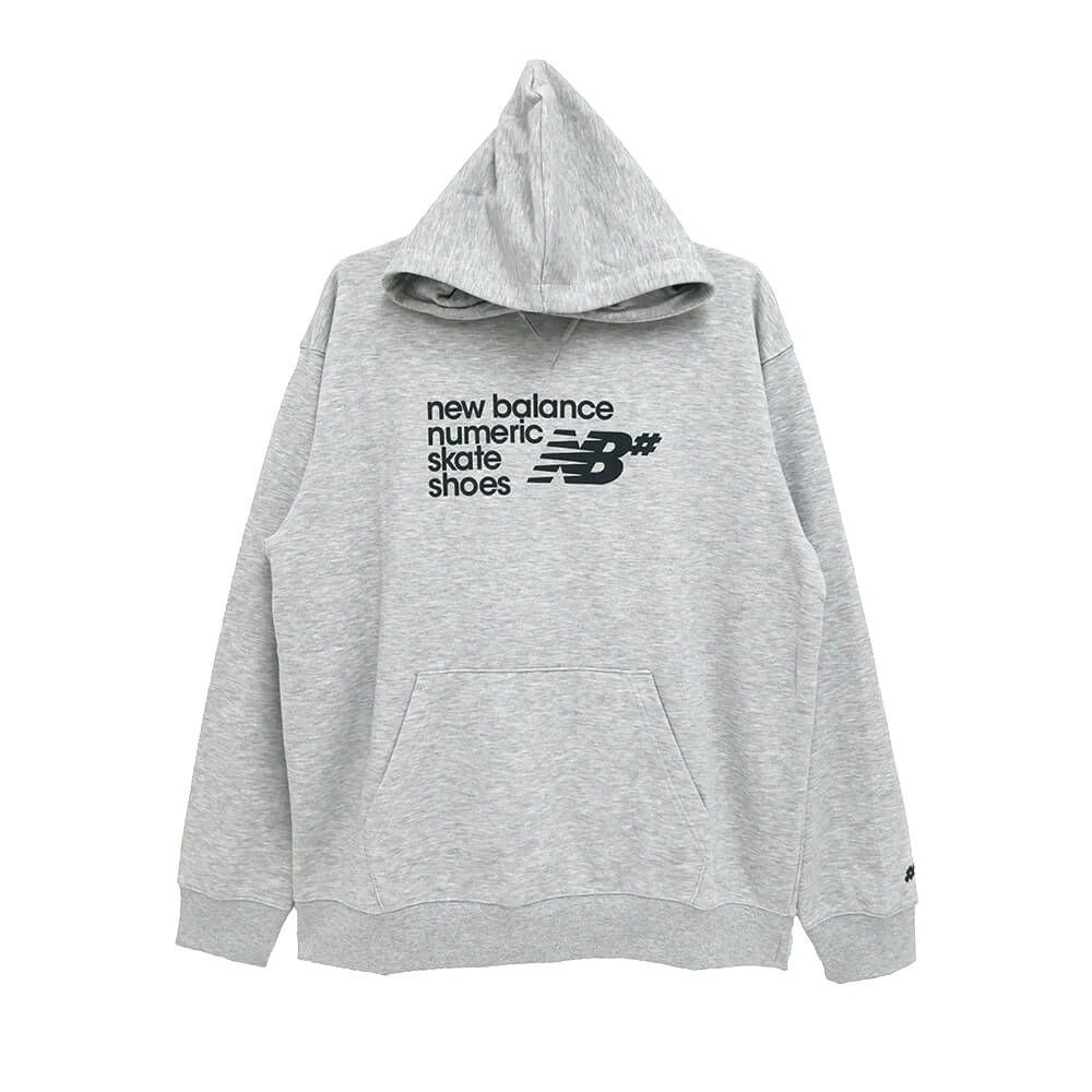 NEW BALANCE NUMERIC HOOD ニューバランス ヌメリック パーカー NUMERIC FRENCH TERRY GREY スケートボード スケボー 