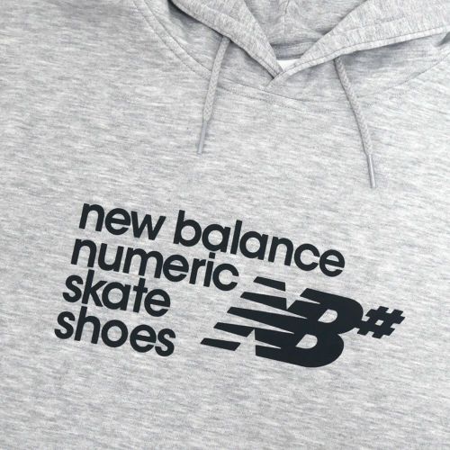NEW BALANCE NUMERIC HOOD ニューバランス ヌメリック パーカー NUMERIC FRENCH TERRY GREY スケートボード スケボー 1