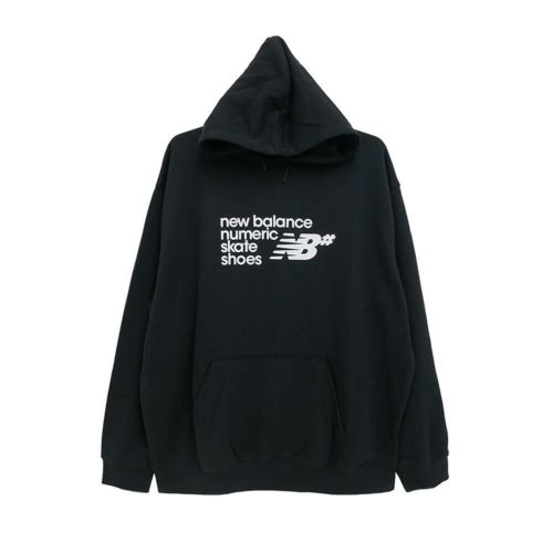 NEW BALANCE NUMERIC HOOD ニューバランス ヌメリック パーカー NUMERIC FRENCH TERRY BLACK スケートボード スケボー 