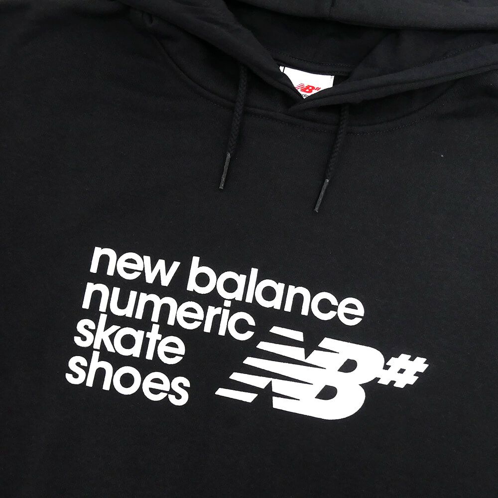 NEW BALANCE NUMERIC HOOD ニューバランス ヌメリック パーカー NUMERIC FRENCH TERRY BLACK スケートボード スケボー 1