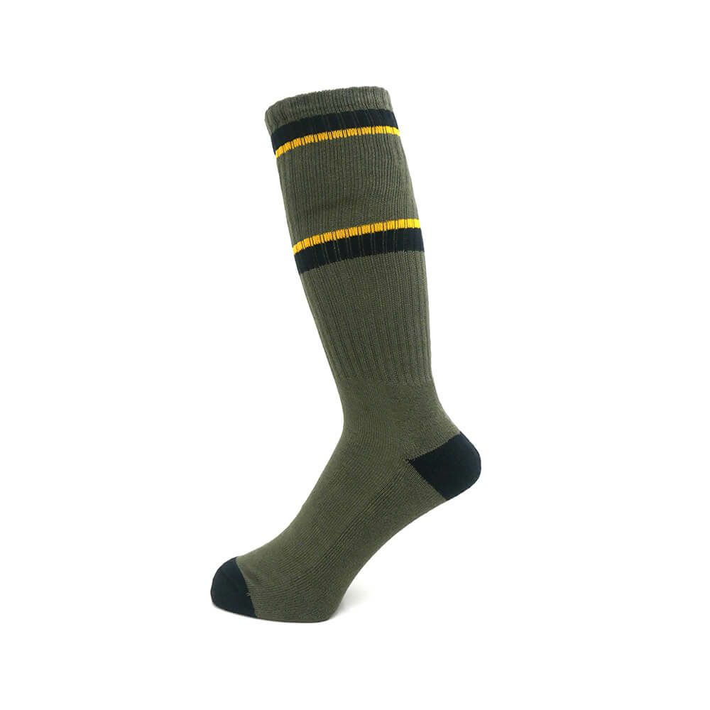 ANTIHERO SOCKS アンチヒーロー ソックス 靴下 CLUB HOUSE OLIVE/GOLD/BLACK スケートボード スケボー 1