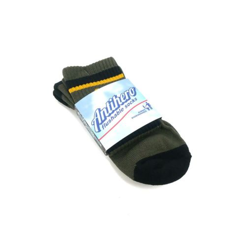 ANTIHERO SOCKS アンチヒーロー ソックス 靴下 CLUB HOUSE OLIVE/GOLD/BLACK スケートボード スケボー 5