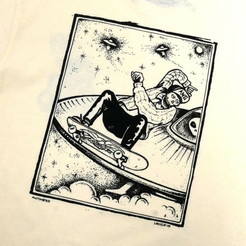 ANTIHERO T-SHIRT アンチヒーロー Tシャツ HEWITT LANCE CREAM スケートボード スケボー 3