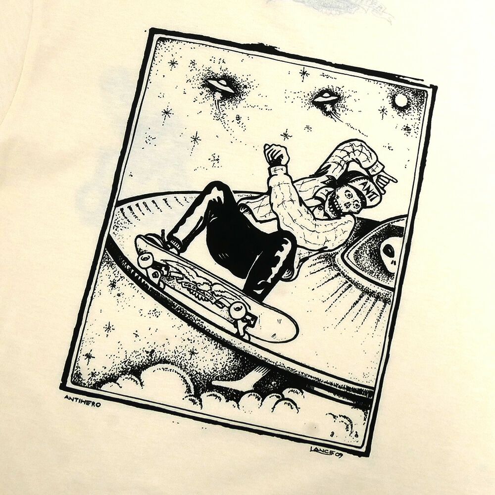 ANTIHERO T-SHIRT アンチヒーロー Tシャツ HEWITT LANCE CREAM スケートボード スケボー 3