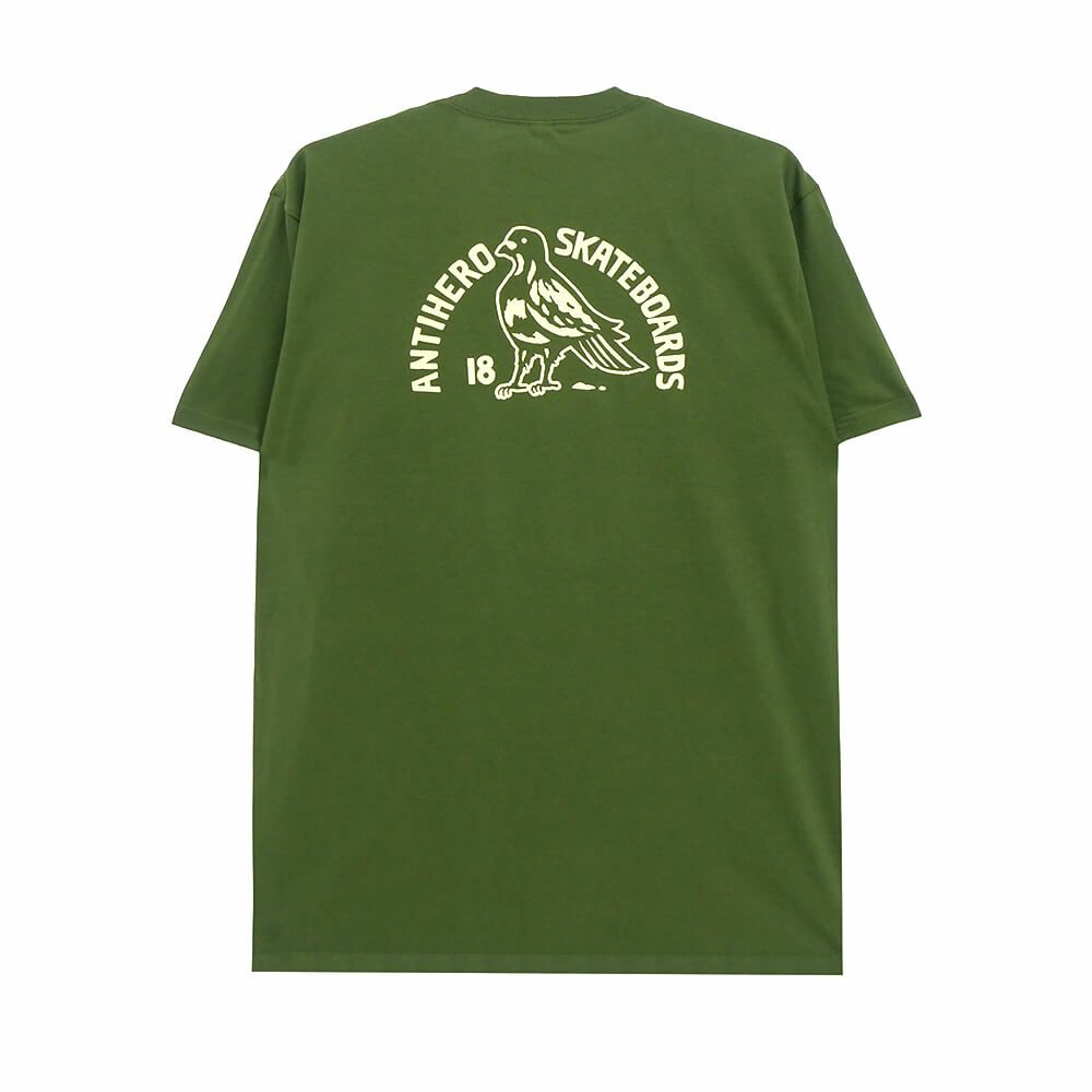 ANTIHERO T-SHIRT アンチヒーロー Tシャツ CLUB HOUSE OLIVE スケートボード スケボー 