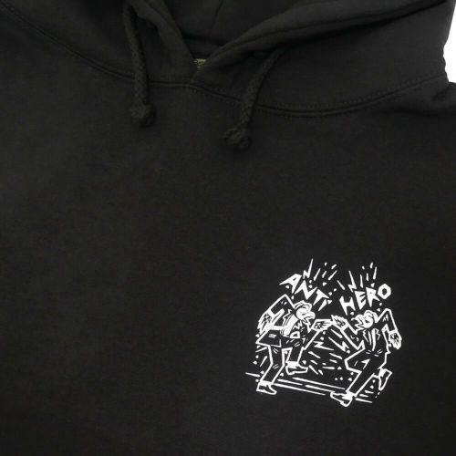 ANTIHERO HOOD アンチヒーロー パーカー RUDER BWOYS BLACK スケートボード スケボー 2