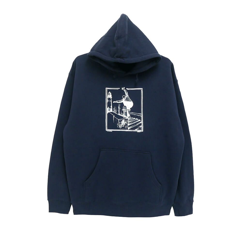 ANTIHERO HOOD アンチヒーロー パーカー BA LANCE NAVY スケートボード スケボー 