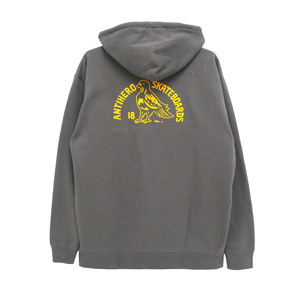 ANTIHERO HOOD アンチヒーロー パーカー CLUB HOUSE CHARCOAL スケートボード スケボー 