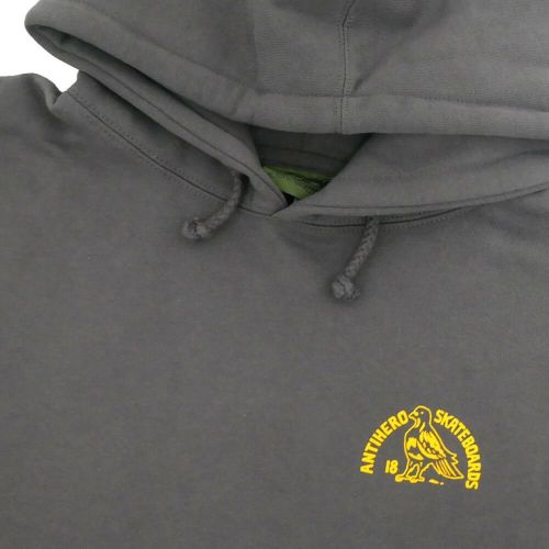 ANTIHERO HOOD アンチヒーロー パーカー CLUB HOUSE CHARCOAL スケートボード スケボー 2