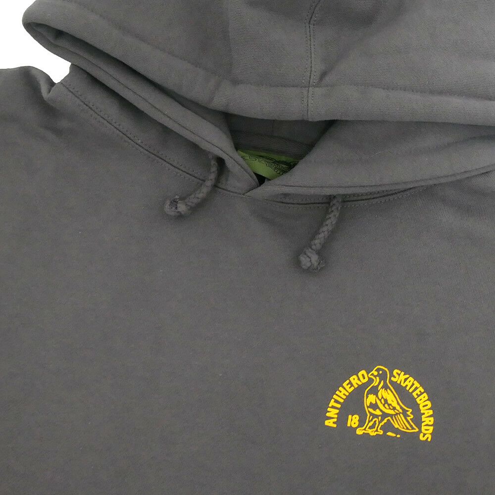 ANTIHERO HOOD アンチヒーロー パーカー CLUB HOUSE CHARCOAL スケートボード スケボー 2