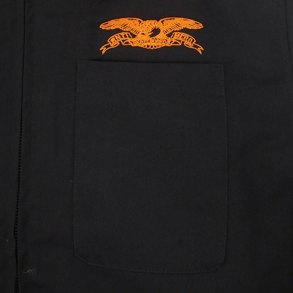 ANTIHERO JACKET アンチヒーロー ジャケット BASIC EAGLE STASH BLACK/ORANGE スケートボード スケボー 2