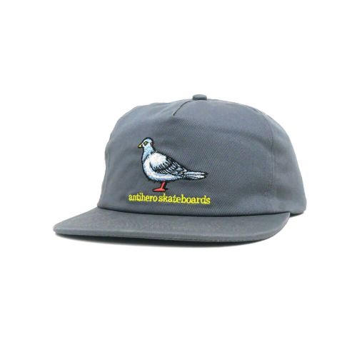ANTIHERO CAP アンチヒーロー キャップ LIL PIGEON SNAPBACK CHARCOAL/YELLOW スケートボード スケボー 