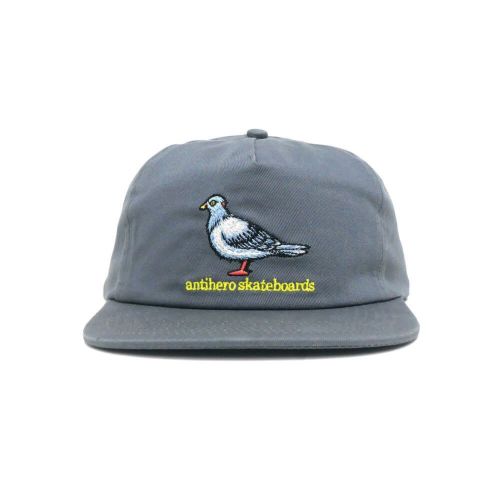ANTIHERO CAP アンチヒーロー キャップ LIL PIGEON SNAPBACK CHARCOAL/YELLOW スケートボード スケボー 1