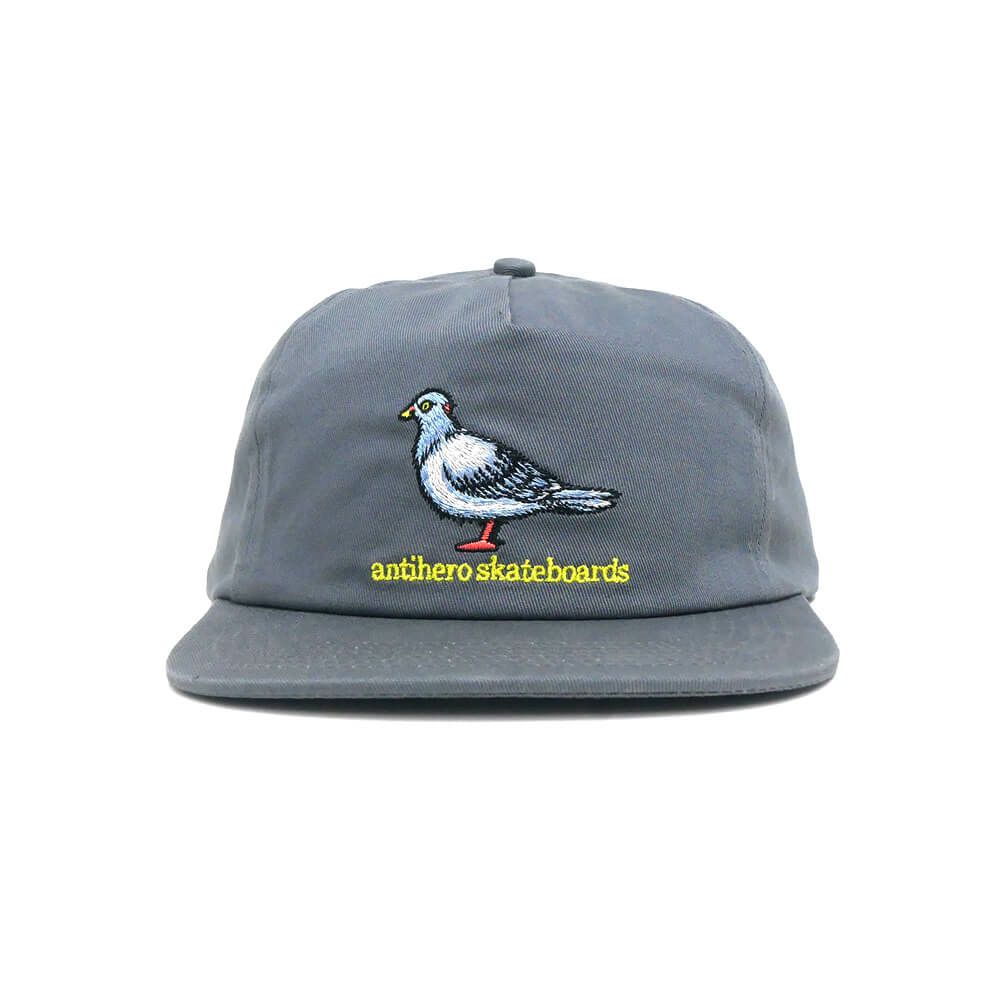 ANTIHERO CAP アンチヒーロー キャップ LIL PIGEON SNAPBACK CHARCOAL/YELLOW スケートボード スケボー 1