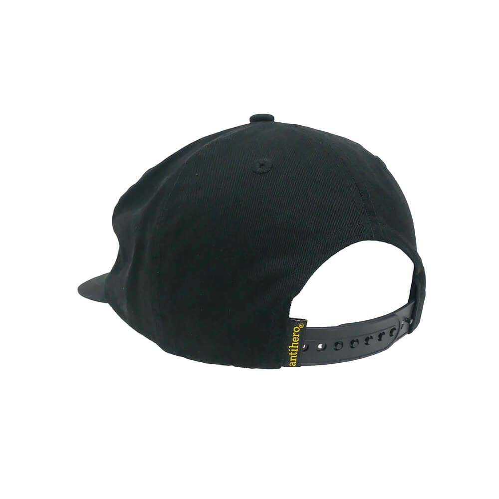 ANTIHERO CAP アンチヒーロー キャップ BASIC EAGLE SNAPBACK BLACK/GREY スケートボード スケボー 2