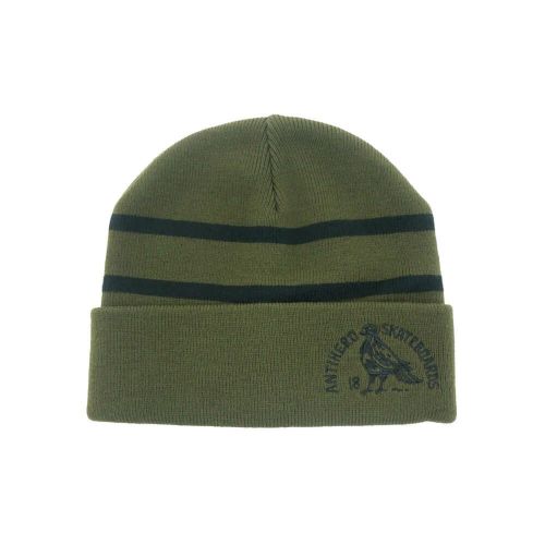 ANTIHERO KNITCAP アンチヒーロー ニットキャップ CLUB HOUSE CUFF BEANIE OLIVE/BLACK スケートボード スケボー 