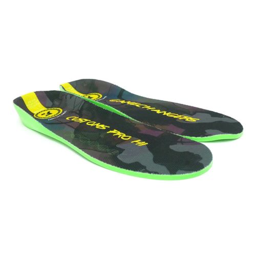 脅威の衝撃吸収 FOOTPRINT INSOLE フットプリント インソール GAME CHANGERS PRO HI BLACK CAMO/YELLOW スケートボード スケボー 4