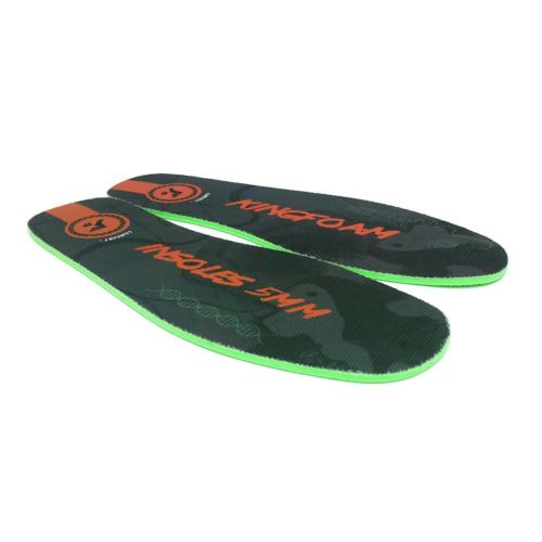 脅威の衝撃吸収 FOOTPRINT INSOLE フットプリント インソール KINGFOAM FLAT CUT 5mm BLACK CAMO/RED スケートボード スケボー 4