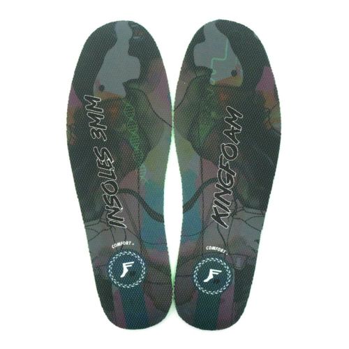 脅威の衝撃吸収 FOOTPRINT INSOLE フットプリント インソール KINGFOAM FLAT CUT 3mm BLACK CAMO/WHITE スケートボード スケボー 1