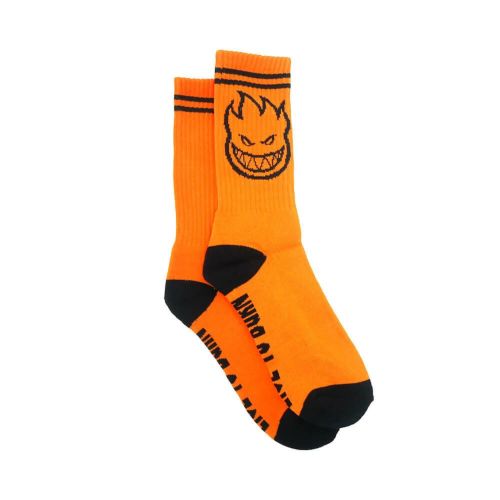 SPITFIRE SOCKS スピットファイヤー ソックス 靴下 BIGHEAD ORANGE/BLACK スケートボード スケボー 3