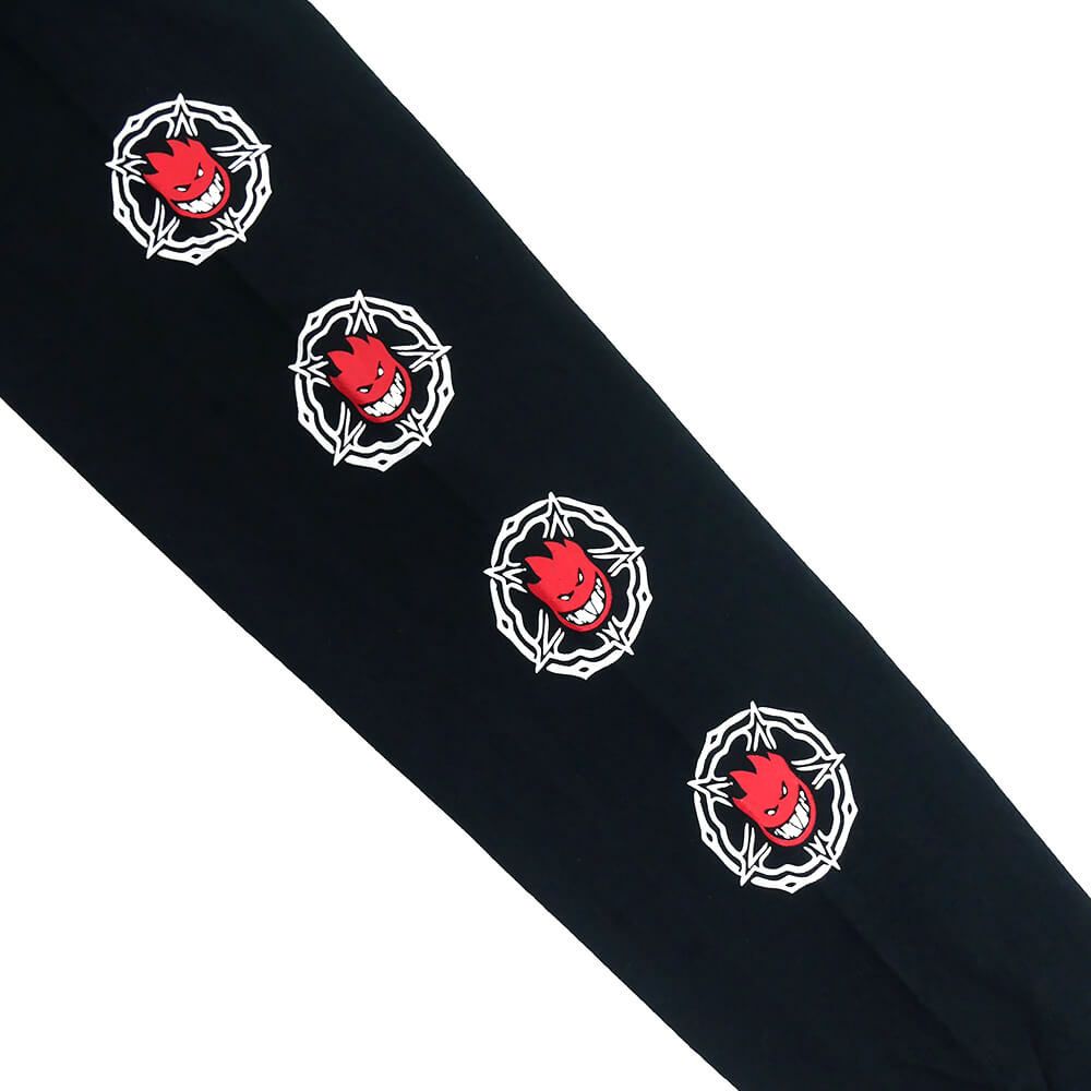 SPITFIRE LONG SLEEVE スピットファイヤー ロングスリーブTシャツ PENTAGRAM DRIP SLEEVE BLACK スケートボード スケボー 2