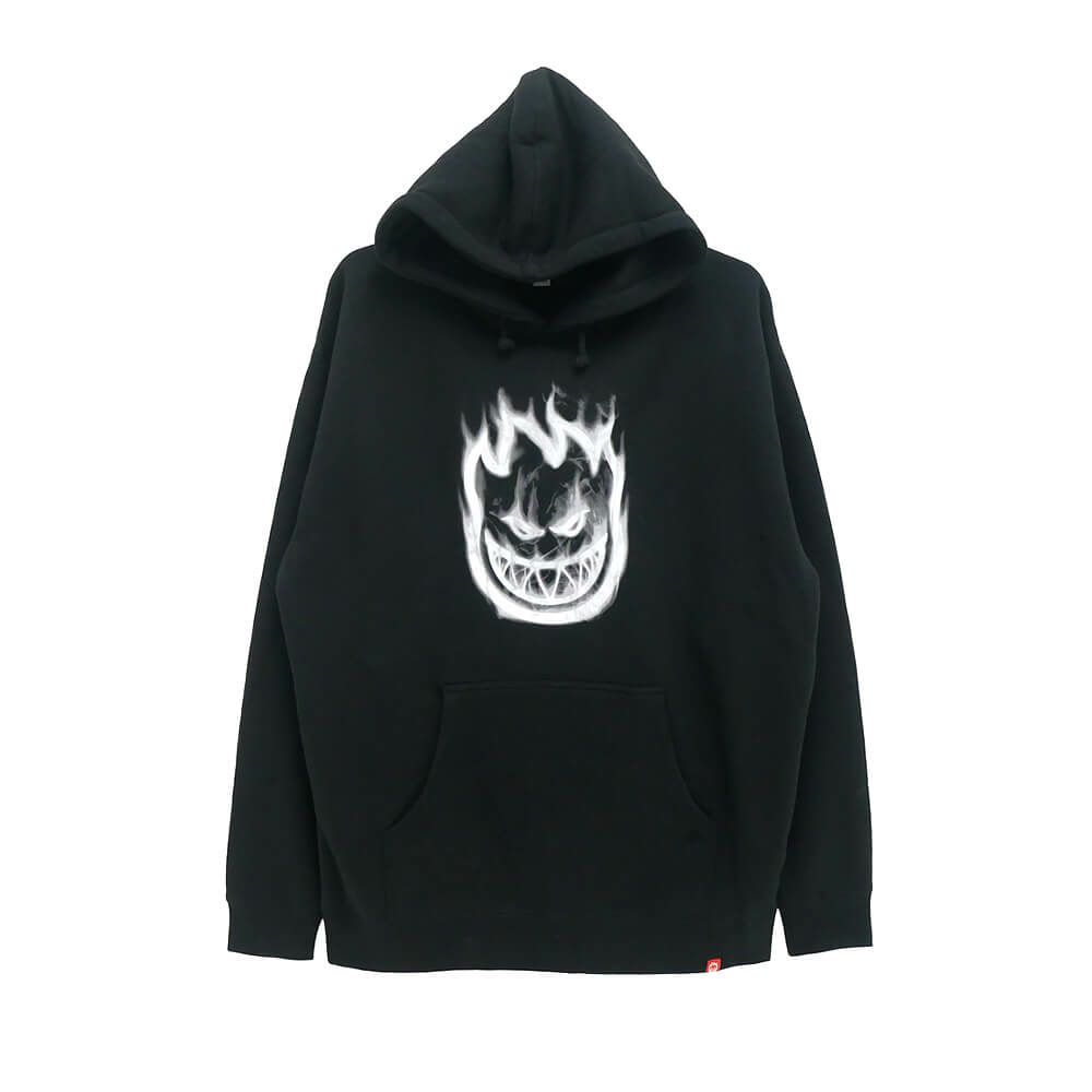 SPITFIRE HOOD スピットファイヤー パーカー BIGHEAD SMOKE BLACK/WHITE スケートボード スケボー 