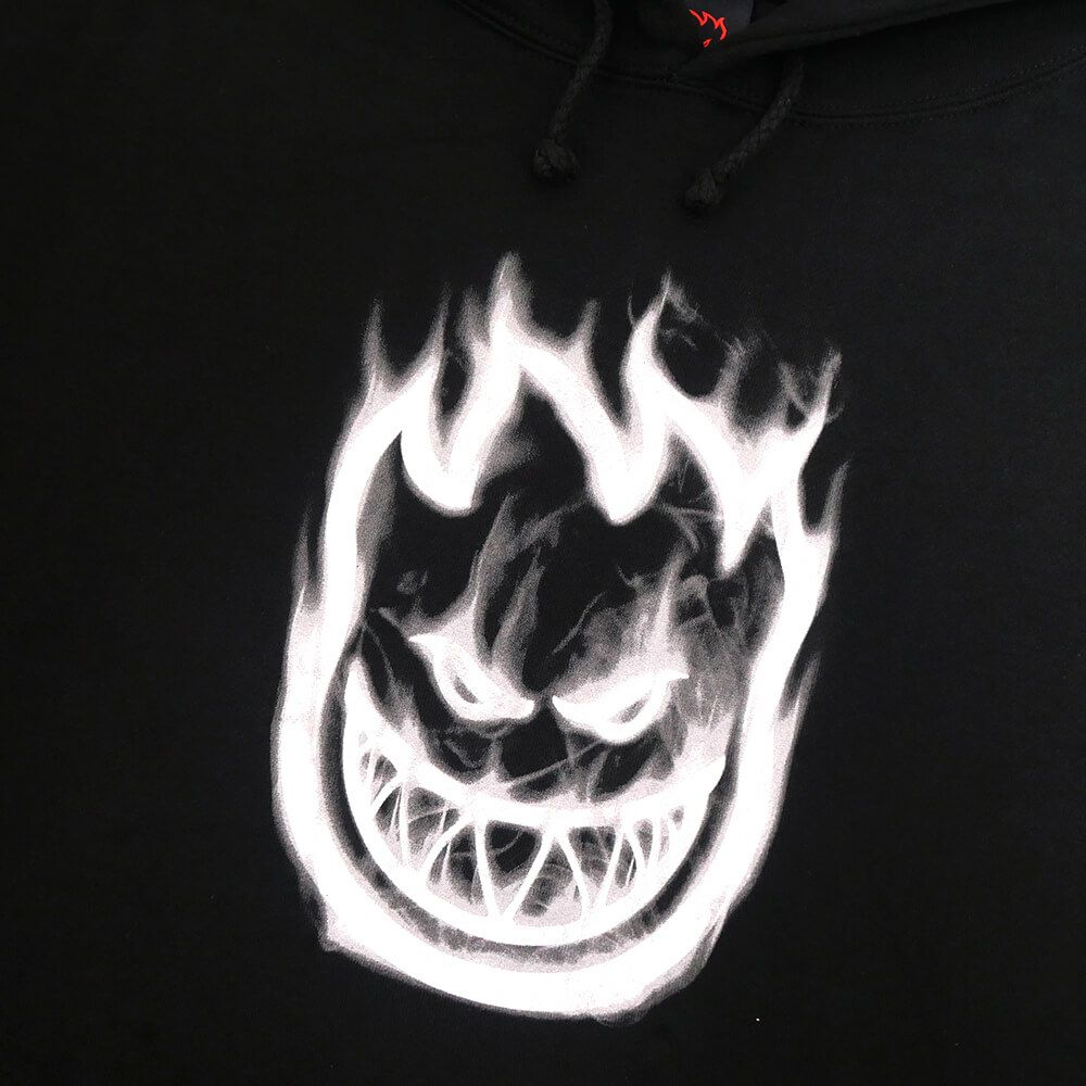 SPITFIRE HOOD スピットファイヤー パーカー BIGHEAD SMOKE BLACK/WHITE スケートボード スケボー 1