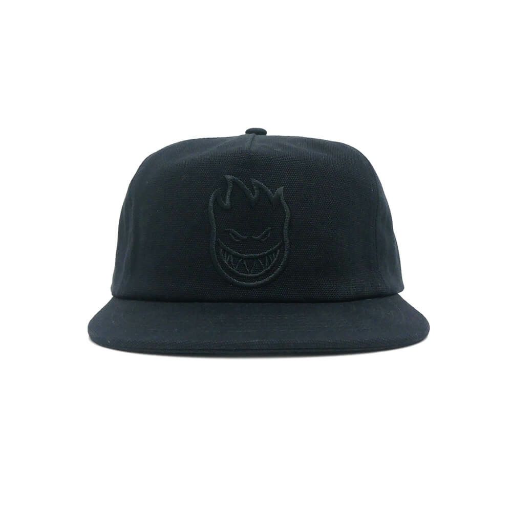 SPITFIRE CAP スピットファイヤー キャップ BIGHEAD FILL SNAPBACK BLACK/BLACK スケートボード スケボー 1