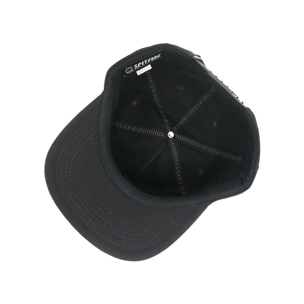 SPITFIRE CAP スピットファイヤー キャップ BIGHEAD FILL SNAPBACK BLACK/BLACK スケートボード スケボー 3