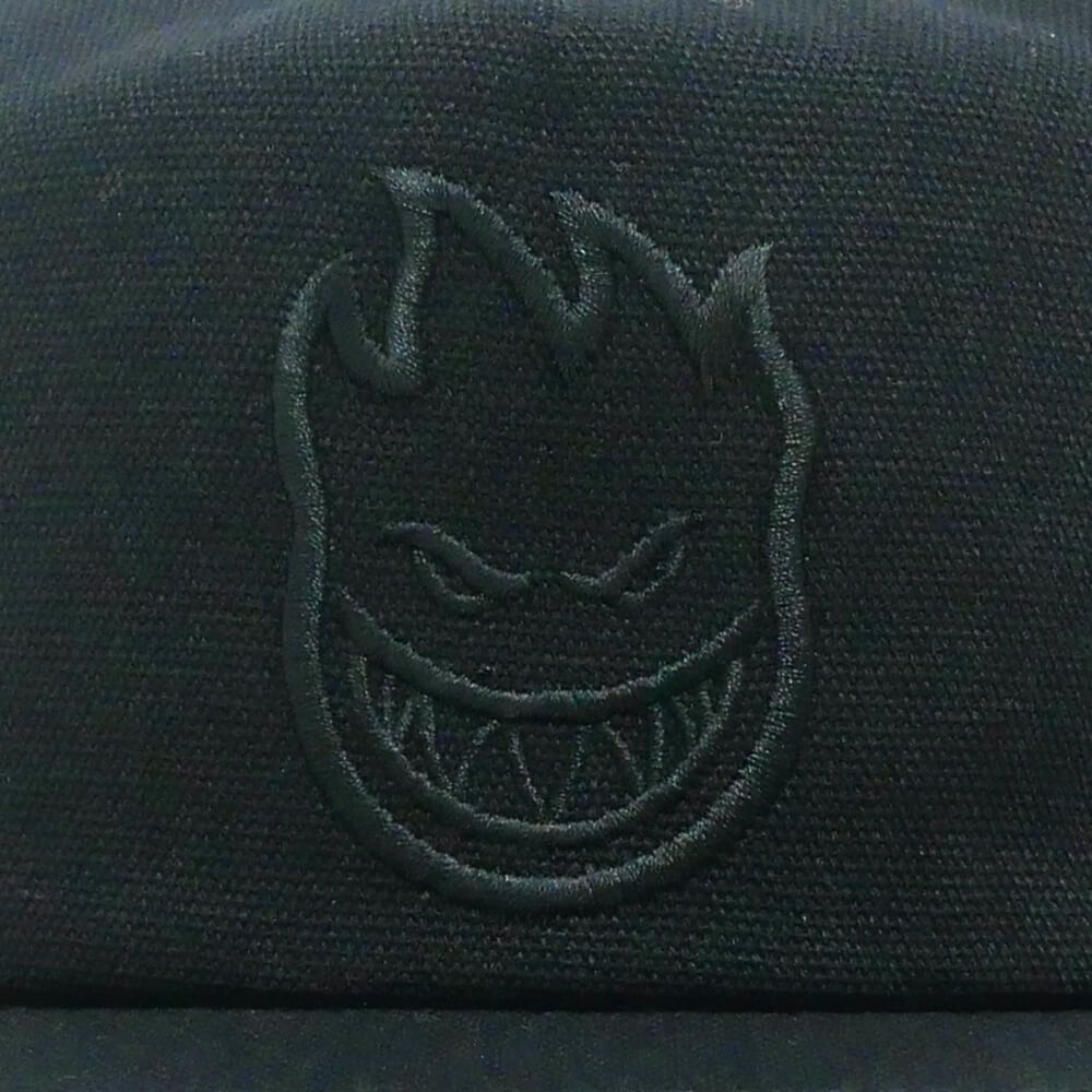 SPITFIRE CAP スピットファイヤー キャップ BIGHEAD FILL SNAPBACK BLACK/BLACK スケートボード スケボー 4