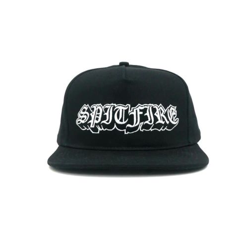 SPITFIRE CAP スピットファイヤー キャップ OLD E DROP SNAPBACK BLACK スケートボード スケボー 1