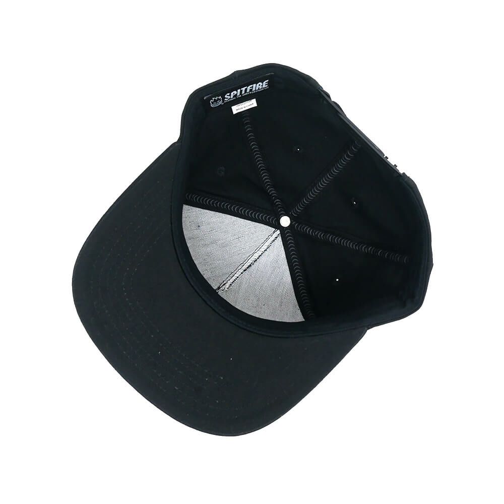 SPITFIRE CAP スピットファイヤー キャップ OLD E DROP SNAPBACK BLACK スケートボード スケボー 3