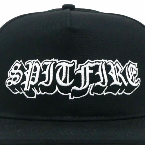 SPITFIRE CAP スピットファイヤー キャップ OLD E DROP SNAPBACK BLACK スケートボード スケボー 4