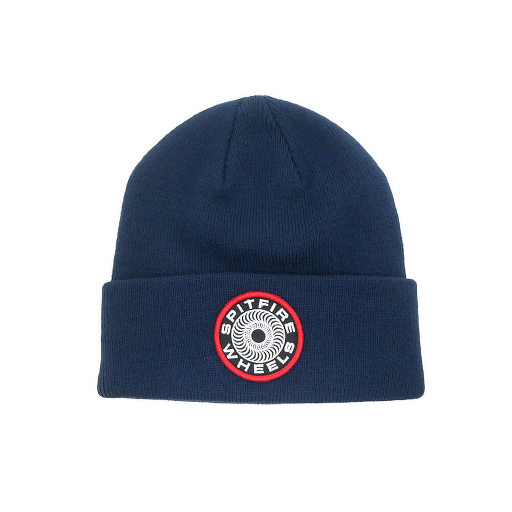 SPITFIRE KNITCAP スピットファイヤー ニットキャップ CLASSIC 87 SWIRL PATCH CUFF BEANIE NAVY スケートボード スケボー 