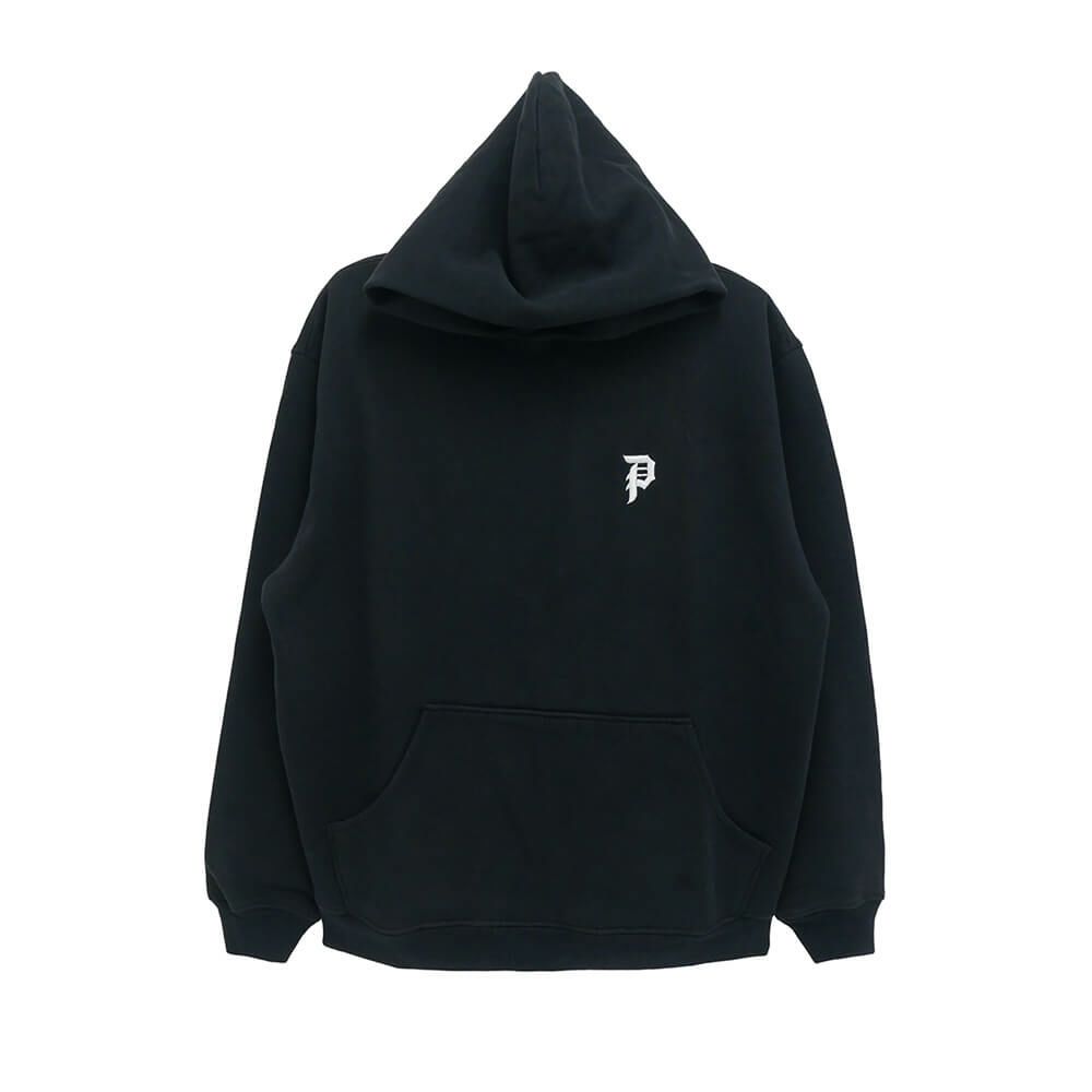 PRIMITIVE HOOD プリミティブ パーカー MINI DIRTY P HW BLACK スケートボード スケボー 