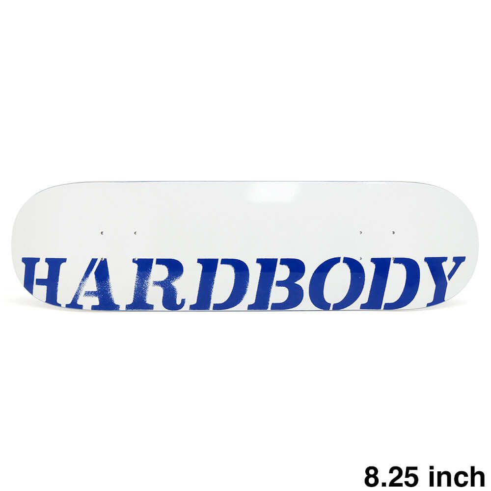 HARDBODY DECK ハードボディ デッキ TEAM STENCIL LOGO WHITE/BLUE 8.25 SHORT スケートボード スケボー 1