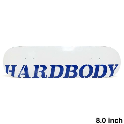 HARDBODY DECK ハードボディ デッキ TEAM STENCIL LOGO WHITE/BLUE 8.0 スケートボード スケボー 1
