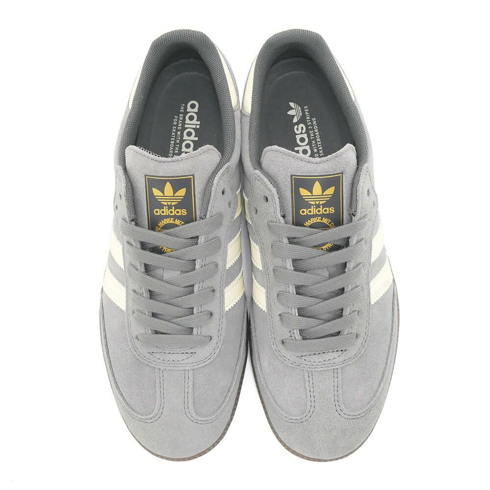 ADIDAS SKATEBOARDING SHOES アディダススケートボーディング シューズ スニーカー サンバ SAMBA ADV GREY/CREAM HQ7541 スケートボード スケボー　2