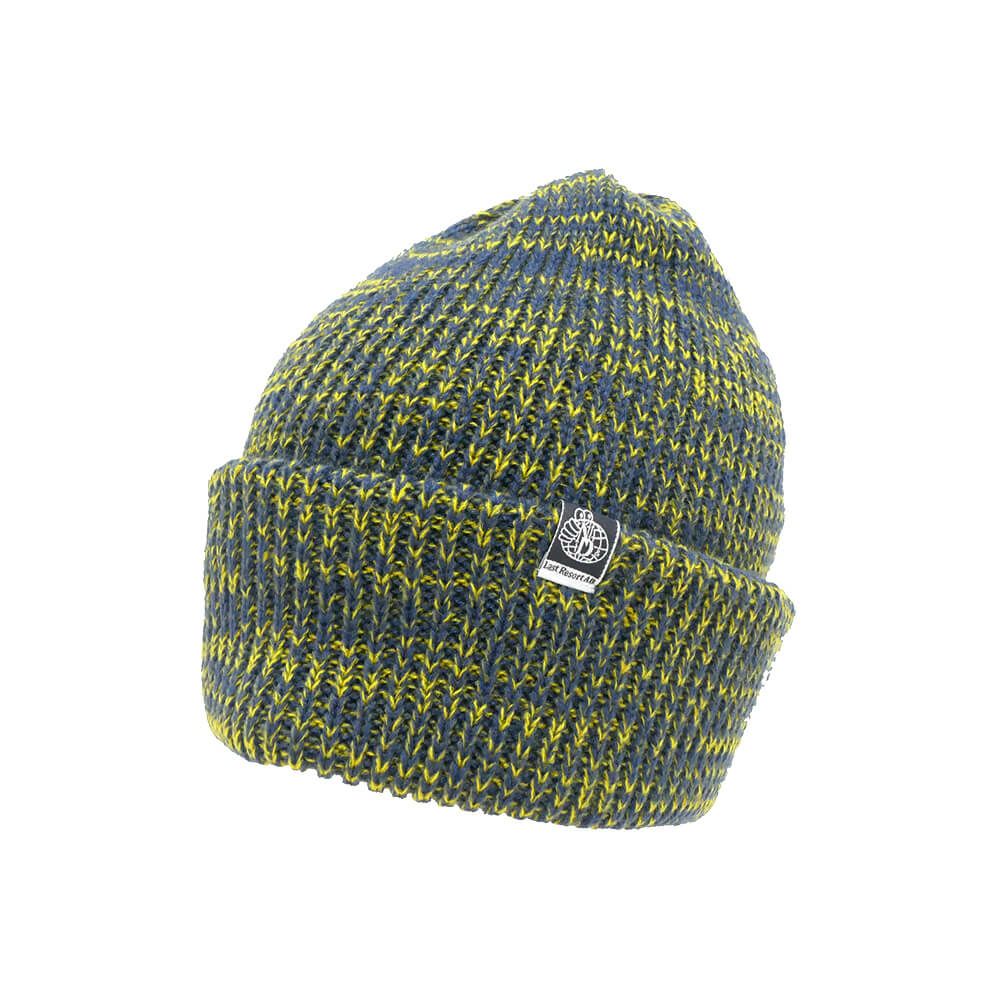LAST RESORT AB KNITCAP ラストリゾートエービー ニットキャップ NICK RANDOM BEANIE PATRIOT BLUE/SOLAR スケートボード スケボー 1