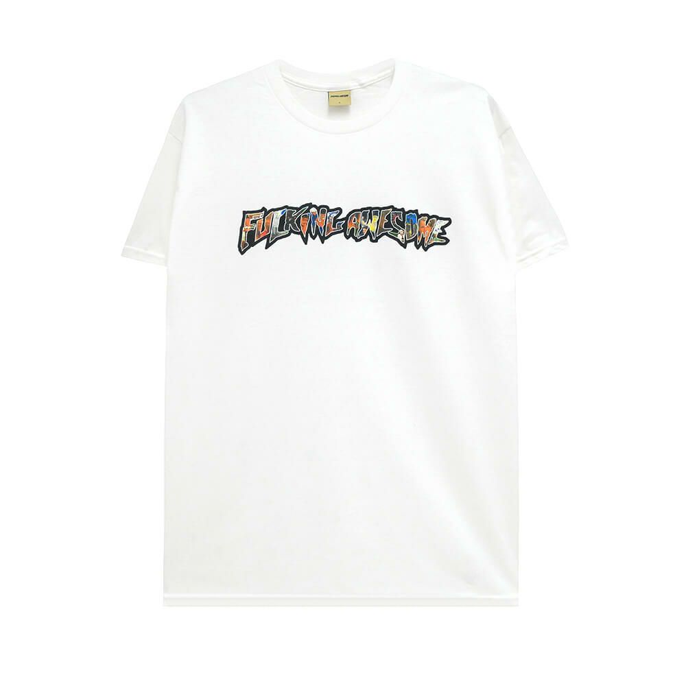 FUCKING AWESOME T-SHIRT ファッキンオーサム Tシャツ DILL COLLAGE LOGO WHITE スケートボード スケボー 