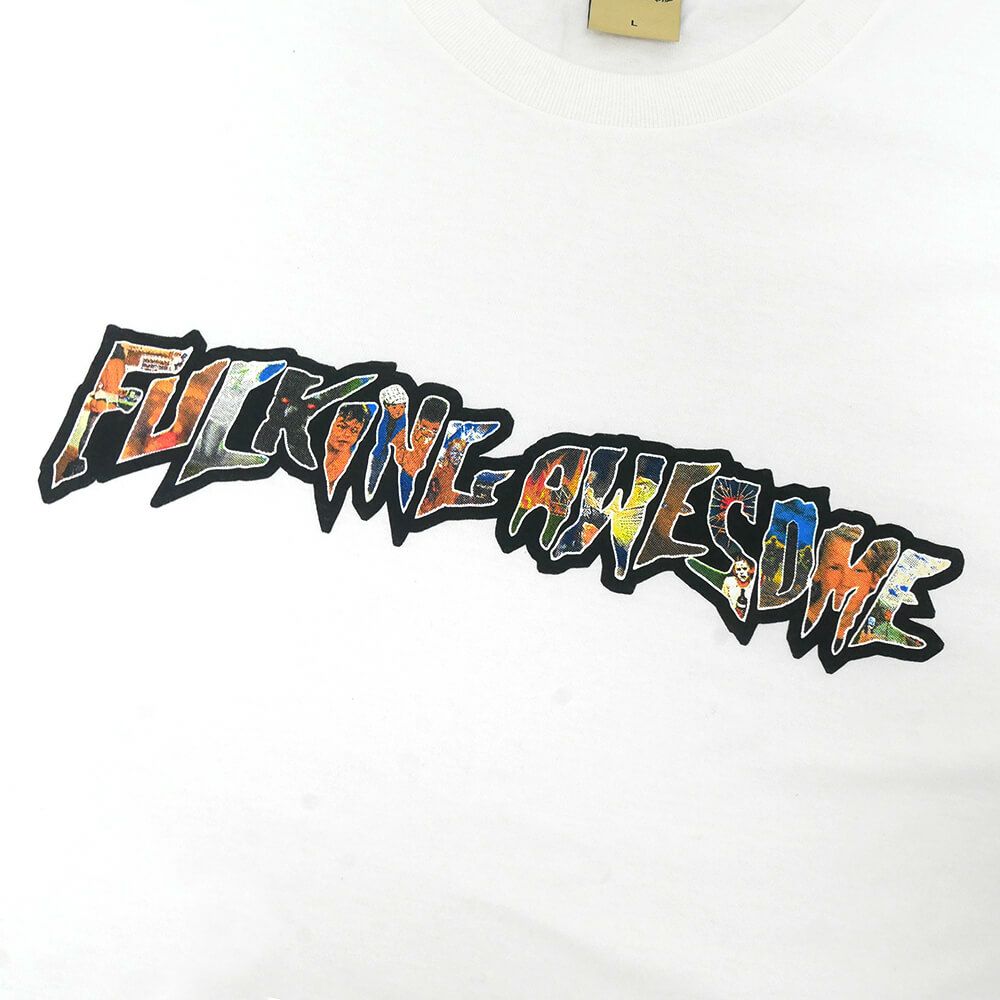 FUCKING AWESOME T-SHIRT ファッキンオーサム Tシャツ DILL COLLAGE LOGO WHITE スケートボード スケボー 1