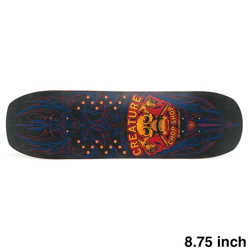 CREATURE DECK クリーチャー デッキ TEAM CHOP SHOP PINSTRIPE 8.75 SHAPED スケートボード スケボー 1