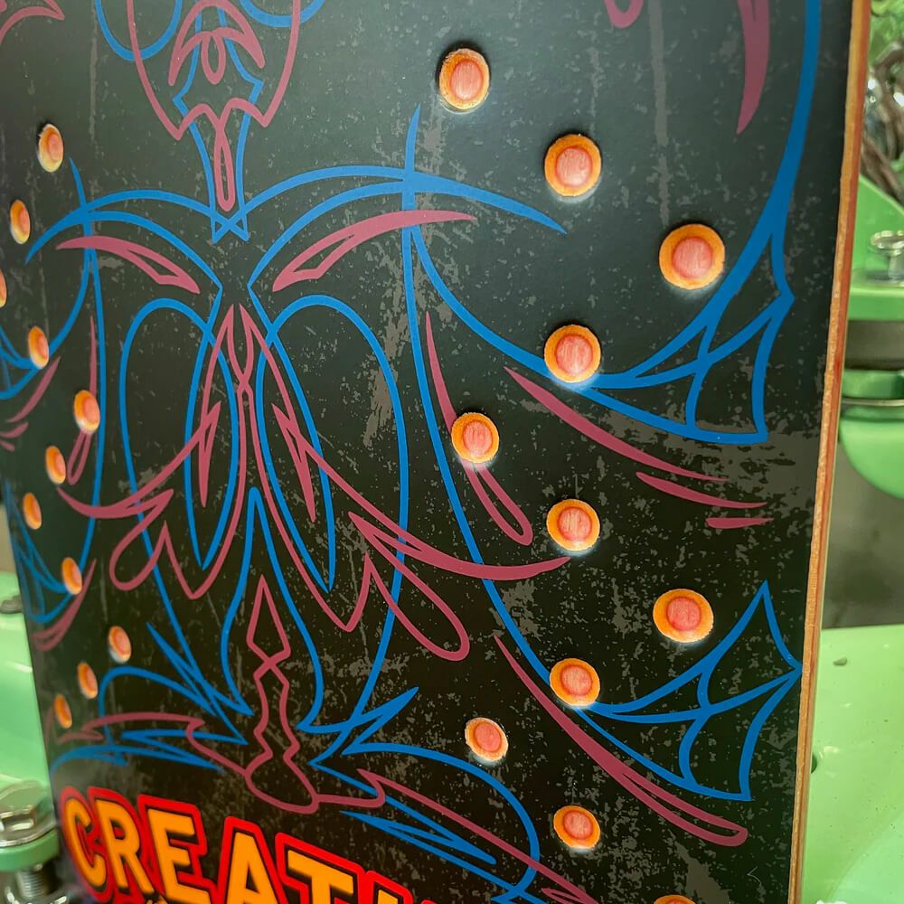 CREATURE DECK クリーチャー デッキ TEAM CHOP SHOP PINSTRIPE 8.75 SHAPED スケートボード スケボー 4