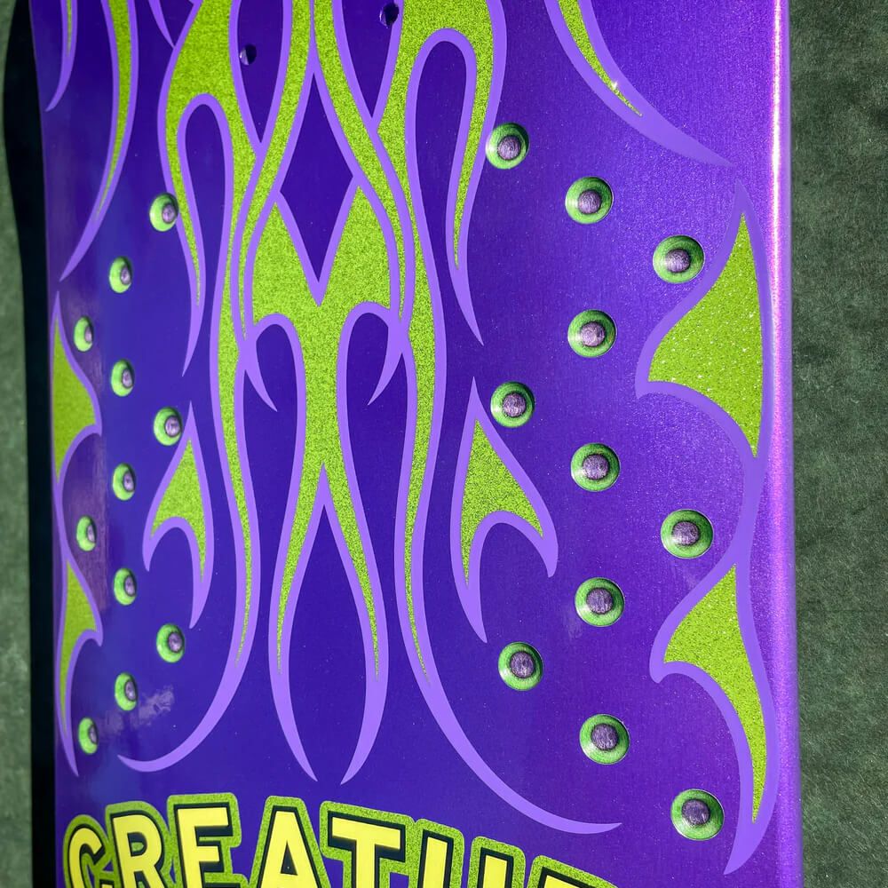 CREATURE DECK クリーチャー デッキ TEAM CHOP SHOP FLAME 8.5 SHAPED スケートボード スケボー 4
