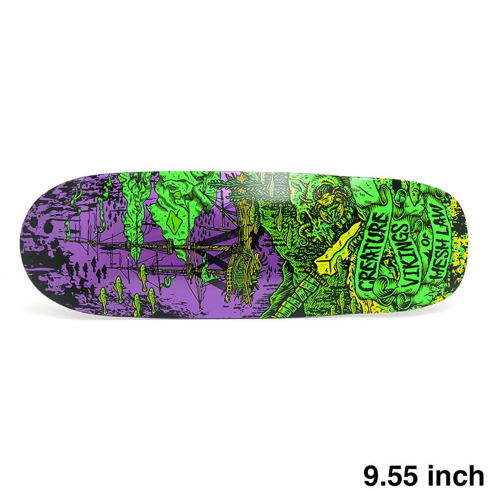 CREATURE DECK クリーチャー デッキ TEAM VIKING OF HESH LAW XX 9.55 SHAPED スケートボード スケボー 1