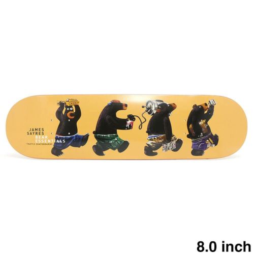 TRAFFIC DECK トラフィック デッキ JAMES SAYRES BEAR ESSENTIALS 8.0 スケートボード スケボー 1