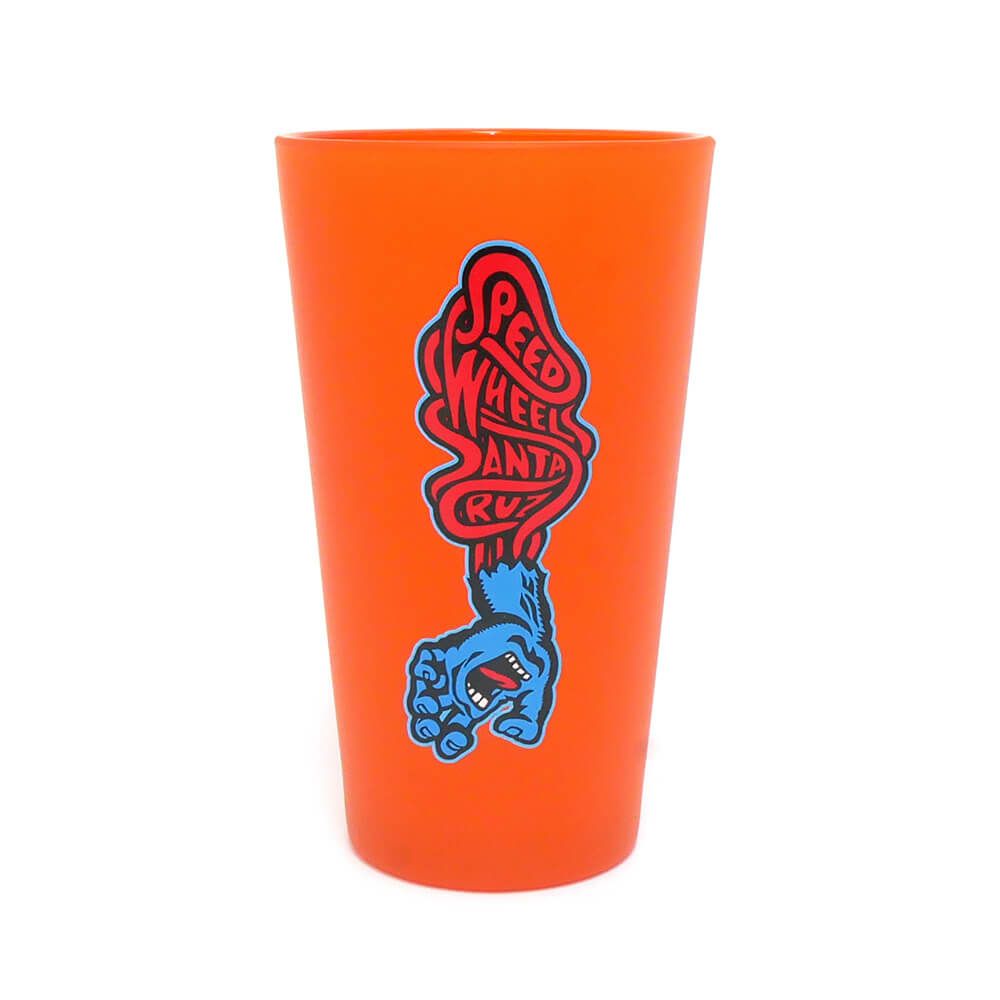 OJ GLASS オージェー グラス SPEED WHEELS SCREAMING HAND PINT GLASS ORANGE スケートボード スケボー 1