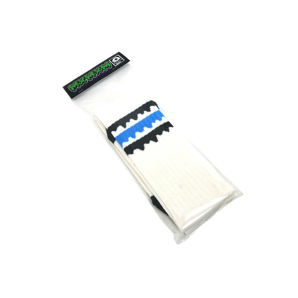 MAGICAL MOSH MISFITS SOCKS マジカルモッシュミスフィッツ ソックス 靴下 どろどろMxMxM SOX WHITE/BLUE スケートボード スケボー 6